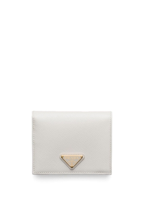 Prada Saffiano-leather bi-fold wallet - White