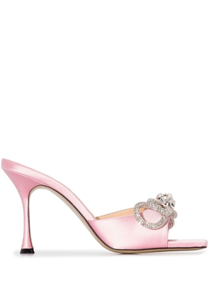 MACH & MACH bow-detail 100mm sandals - Pink