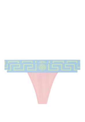 Versace Greca border thongs - Pink