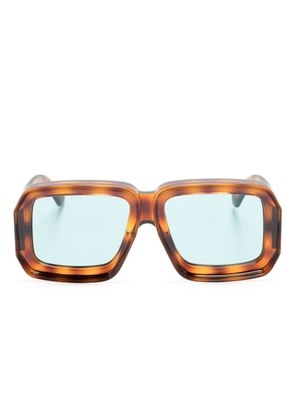 LOEWE EYEWEAR X Paula's Ibiza Dive square-frame sunglasses - Brown