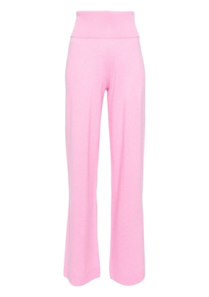 Allude straight-leg knitted trousers - Pink