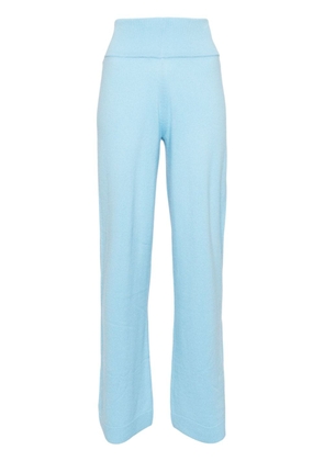 Allude straight-leg knitted trousers - Blue