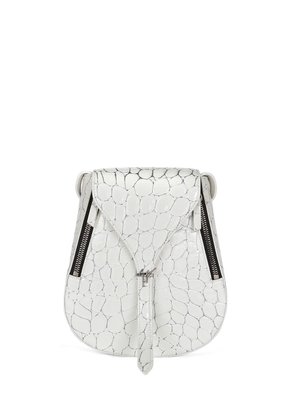 Giuseppe Zanotti Beby crocodile-effect shoulder bag - White