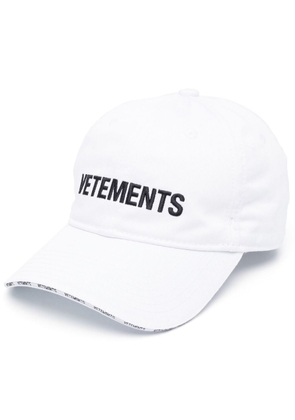 VETEMENTS embroidered-logo baseball cap - White