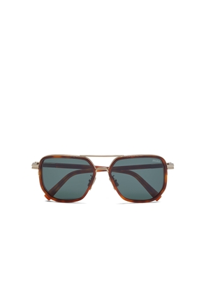 Brass Acetate and Metal Sunglasses
