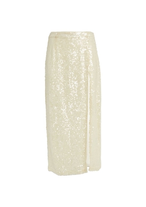 Lapointe Sequinned Midi Skirt