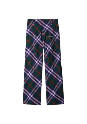 Burberry Wool Check Trousers