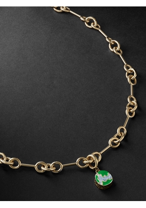 Lauren Rubinski - Gold and Enamel Pendant Necklace - Men - Gold