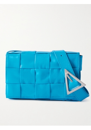 Bottega Veneta - Cassette Mini Intrecciato Leather Messenger Bag - Men - Blue