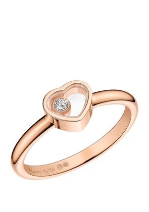 Chopard Rose Gold And Diamond My Happy Hearts Ring