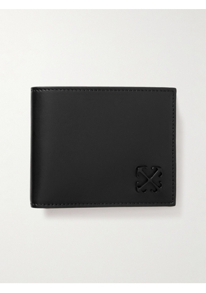 Off-White - Jitney Logo-Embellished Leather Bifold Wallet - Men - Black