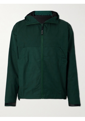 DISTRICT VISION - Logo-Appliquéd Organic Cotton and Recycled Shell-Blend Hooded Jacket - Men - Green - S