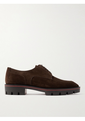 Christian Louboutin - Davisol Suede Derby Shoes - Men - Brown - EU 40