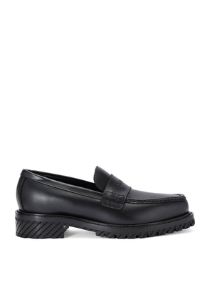 Off-White Leather Military Loafers