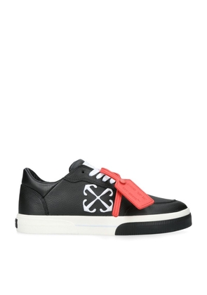 Off-White Leather New Vulcanized Low-Top Sneakers