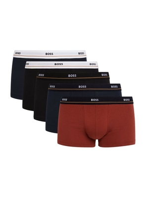 Boss Stretch-Cotton Essential Trunks (Pack Of 5)