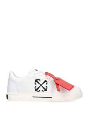 Off-White Canvas New Vulcanized Low-Top Sneakers
