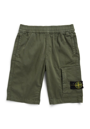 Stone Island Junior Compass Patch Shorts (2-14 Years)