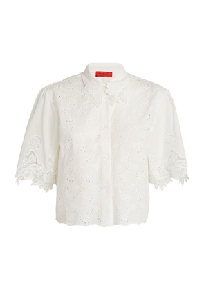 Max & Co. Cotton Broderie Anglaise Shirt