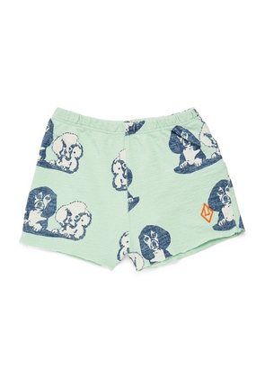 The Animals Observatory Cotton Dog-Print Shorts (6-24 Months)
