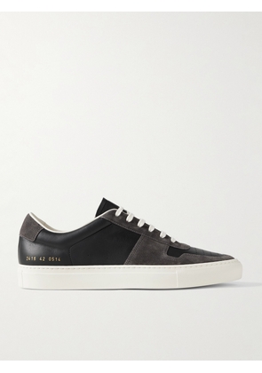 Common Projects - BBall Suede-Trimmed Leather Sneakers - Men - Black - EU 40