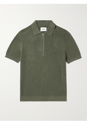 NN07 - Hansie 6600 Ribbed Organic Cotton Polo Shirt - Men - Green - S
