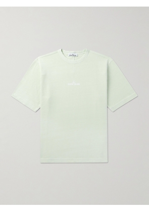 Stone Island - Logo-Print Cotton-Jersey T-Shirt - Men - Green - S