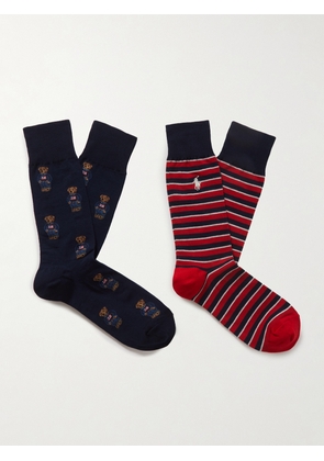 Polo Ralph Lauren - Two-Pack Jacquard-Knit Cotton-Blend Socks - Men - Multi
