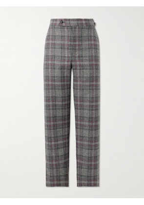 BODE - Straight-Leg Checked Flannel Trousers - Men - Multi - UK/US 36