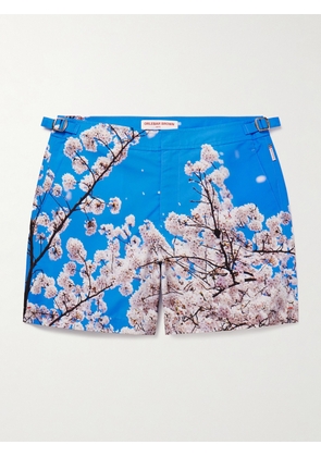 Orlebar Brown - Bulldog Straight-Leg Mid-Length Printed Swim Shorts - Men - Blue - UK/US 30