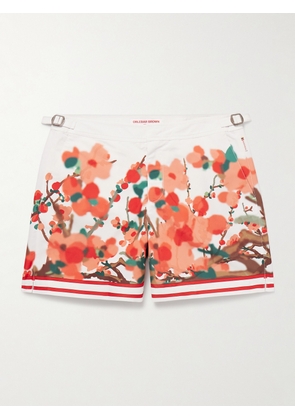 Orlebar Brown - Bulldog Straight-Leg Mid-Length Floral-Print Swim Shorts - Men - White - UK/US 30