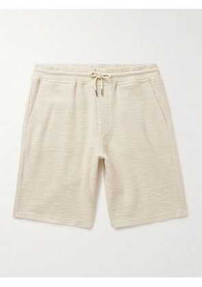 NN07 - Jerry 3520 Straight-Leg Cotton-Blend Bouclé Drawstring Shorts - Men - Neutrals - S
