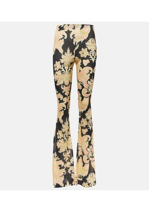 Etro High-rise printed flared pants