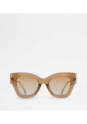 Tod's - Cat-eye Sunglasses, BEIGE,  - Sunglasses