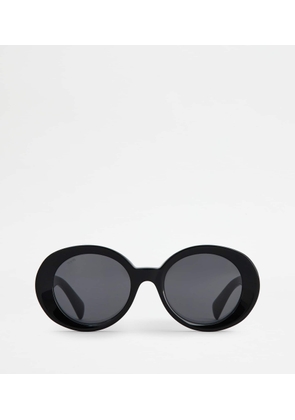 Tod's - Oval Sunglasses, BLACK,  - Sunglasses
