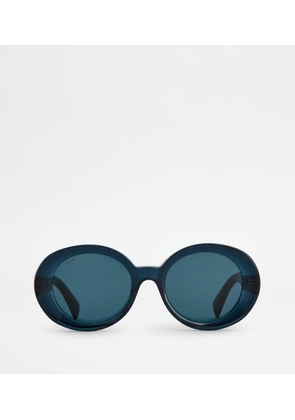 Tod's - Oval Sunglasses, BLUE,  - Sunglasses