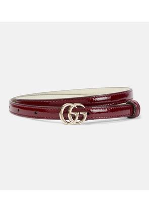 Gucci GG Marmont slim patent leather belt