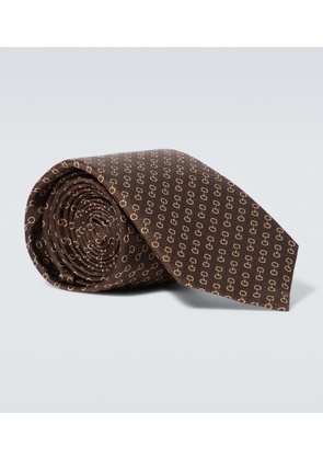 Gucci Horsebit jacquard silk tie