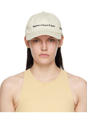 Museum of Peace & Quiet Off-White Embroidered Cap