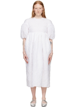 Cecilie Bahnsen White Jeanne Midi Dress