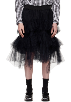 Simone Rocha SSENSE Exclusive Black Tutu Midi Skirt