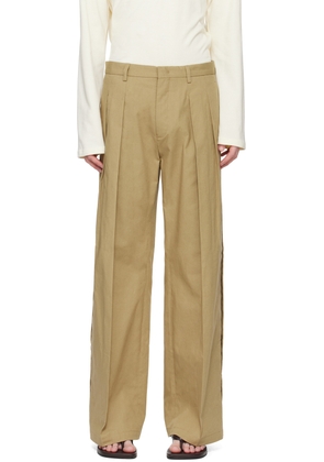 T/SEHNE SSENSE Exclusive Beige Tailored Trousers