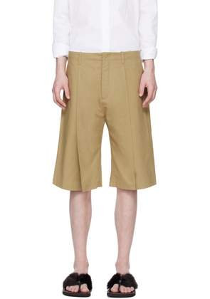 T/SEHNE Beige Tailored Shorts