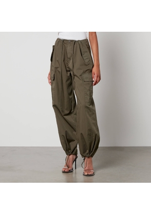 Good American Parachute Cotton-Twill Trousers - L