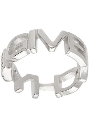 Givenchy Silver Letters Ring