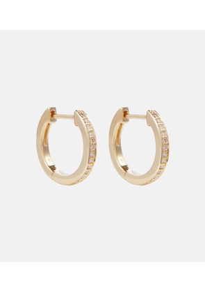 Sydney Evan Huggie 14kt gold and diamond earrings