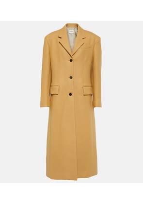 Khaite Single-breasted wool-blend coat