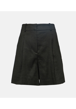 Veronica Beard Noemi high-rise linen-blend shorts