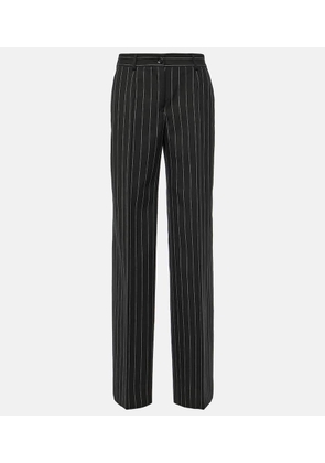 Dolce&Gabbana Pinstripe virgin wool straight pants