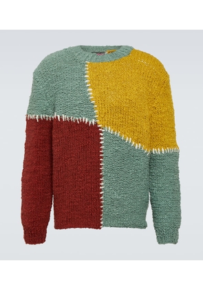 The Elder Statesman Patchwork cotton sweater